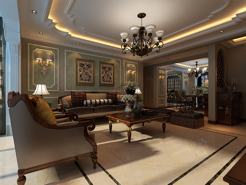 沈阳依云首府-古典装修风格-241m²